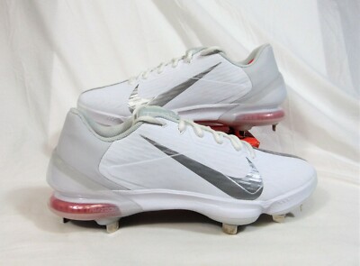 Nike Force Zoom Trout 7 PRO White & Silver Baseball Cleats Sz 8.5 NEW CQ7224 104