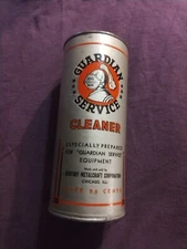 Vintage Guardian Service Cleaner tin, great graphics & colors, partially full