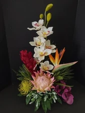 Artificial Tropical table centerpiece  