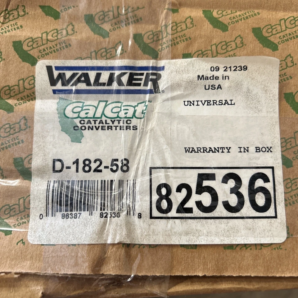 Catalytic Converter CalCat Walker 82536 D-182-58 Dodge Neon 95-99 Plymouth - Image 2 of 2