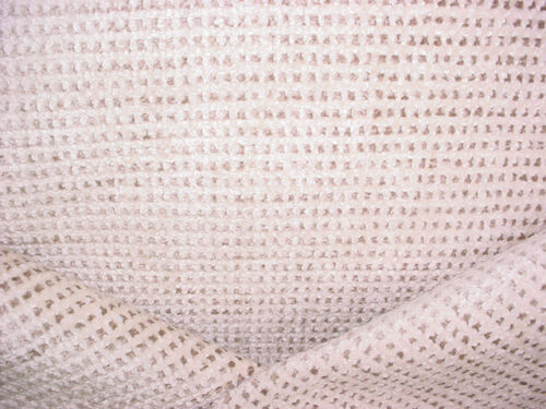 3-3/8 GLANT 9967 OUTDOOR HAUTEGRID CREAM BRASS TEXTURED VELVET UPHOLSTERY FABRIC