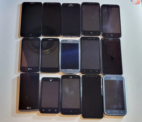 Lot of 15 Smartphones Devices - FOR PARTS OR REPAIRS ONLY