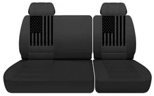Truck Seat Covers Fits 1988 to 1994 Chevy C/K 1500 Charcoal 40/60 Split Bench
