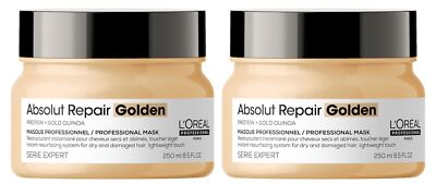2x Loreal Professionnel Serie Expert Golden Absolut Repair Maske 250 ml