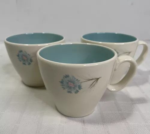 Ever Yours Boutonniere Taylor Smith Taylor Coffee Cup Mid Century Vintage Set 3