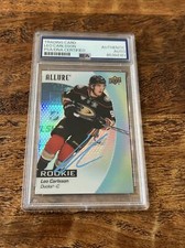 Leo Carlsson IP Signed UD Allure RC Card PSA DNA Coa Slab Ducks Autographed