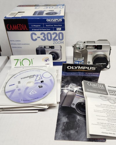 Olympus CAMEDIA C-3020 ZOOM Digital Camera 3.2 Megapixel Original Box ~ READ