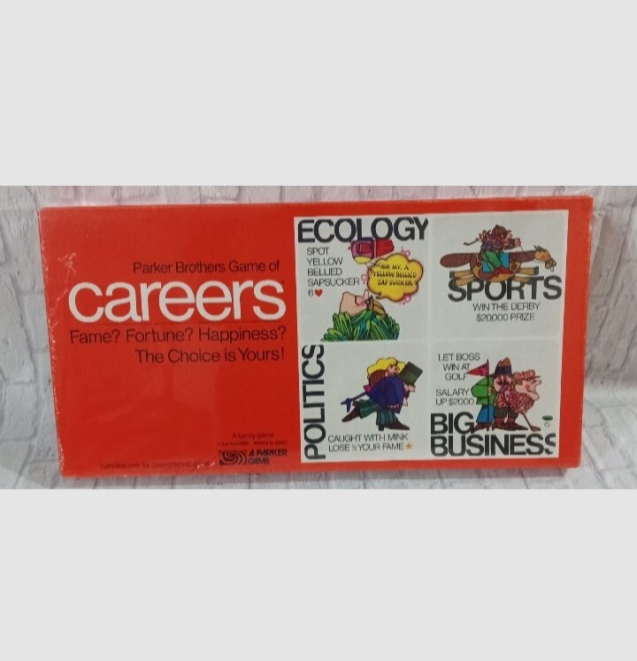Factory Sealed (Minor Wear) 1971 Parker Brothers Game Of Careers Vtg Board Game