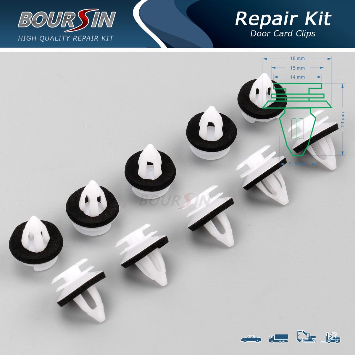 10x Door Panel Clips Fits BMW E34 E36 E38 E39 E46 X5 M3 M5 Z3 | eBay