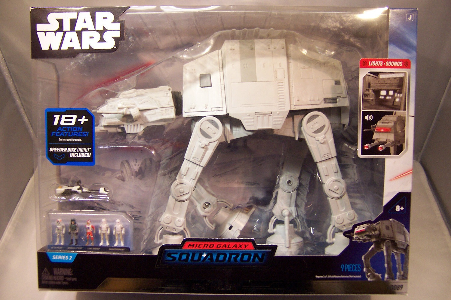 STAR WARS MICRO GALAXY SQUADRON: AT-AT WALKER (HOTH) SKYWALKER PILOT SNOWTROOPER