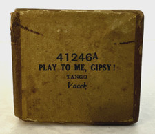 B. Feldman Co Player Piano Music Word Song Roll PLAY TO ME, GIPSY 41246A RARE