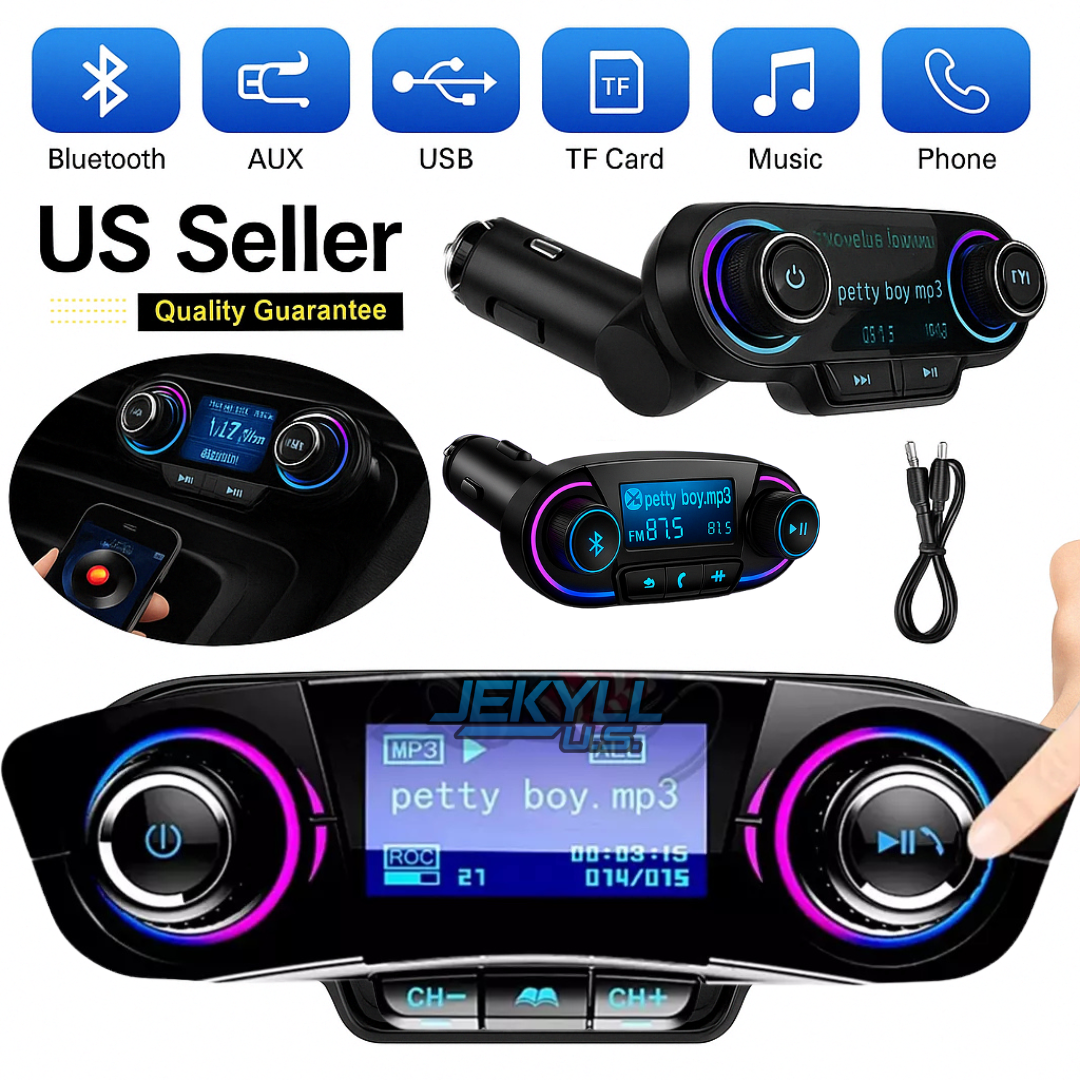 Reproductor De M&uacute;sica MP3 Para Coche, Manos Libr Con Bluetooth 5,0