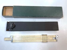 VTG Keuffel & Esser USA 4080-3 Log Log Duplex Trig Slide Rule W/ Case- FREE SHIP
