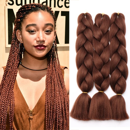 5 Bundles 24" 100g Ombre Kanekalons Jumbo Braiding Afro Hair Extensions