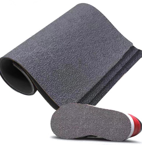 AHANDMAKER Feuille Semelle Caoutchouc Noire 3mm - Réparation Chaussures Antidérapante