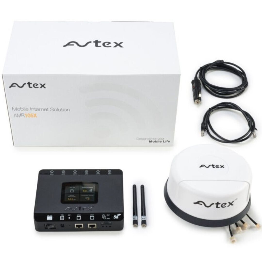 Avtex AMR105X 5G WiFi 6 Mobile Internet Solution Ultrafast Dual Sim Router White