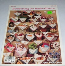 GRAPH IT ARTS CROSS STITCH PATTERN BOOK BORDERING ON BASKETLINERS 1988 LYNN BUSA