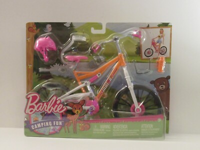 Barbie Camping Fun Bike And Accessories 2017 (FNY36)