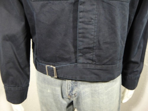 New RALPH LAUREN D&S Military Field "IKE" Jacket Cotton Twill Navy Blue sz L - Picture 7 of 9