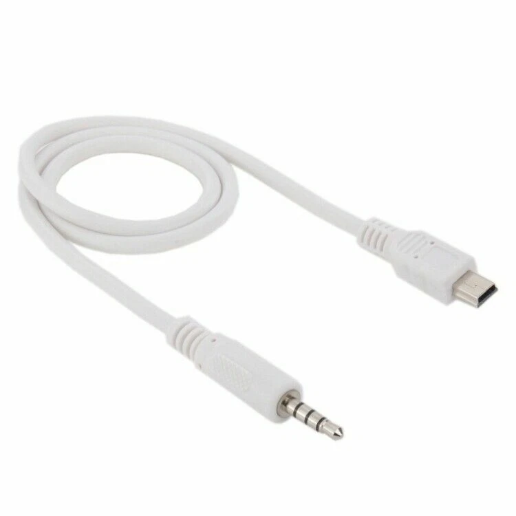 Mini USB Type B to 3.5mm Male Jack Adapter Cable 4 PIN Stereo Audio - 50cm