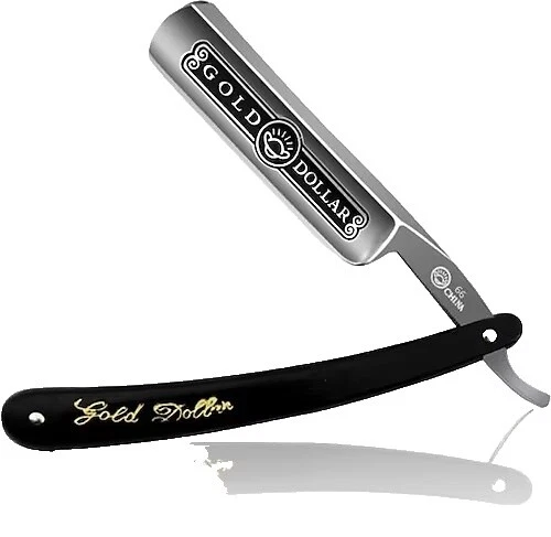 Hoja de acero inoxidable mango de plástico navajas de afeitar para hombres