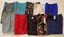Vintage Elastic Waist Mom Shorts Sz Sm Med 90s Womens High Rise VTG Lot of 10