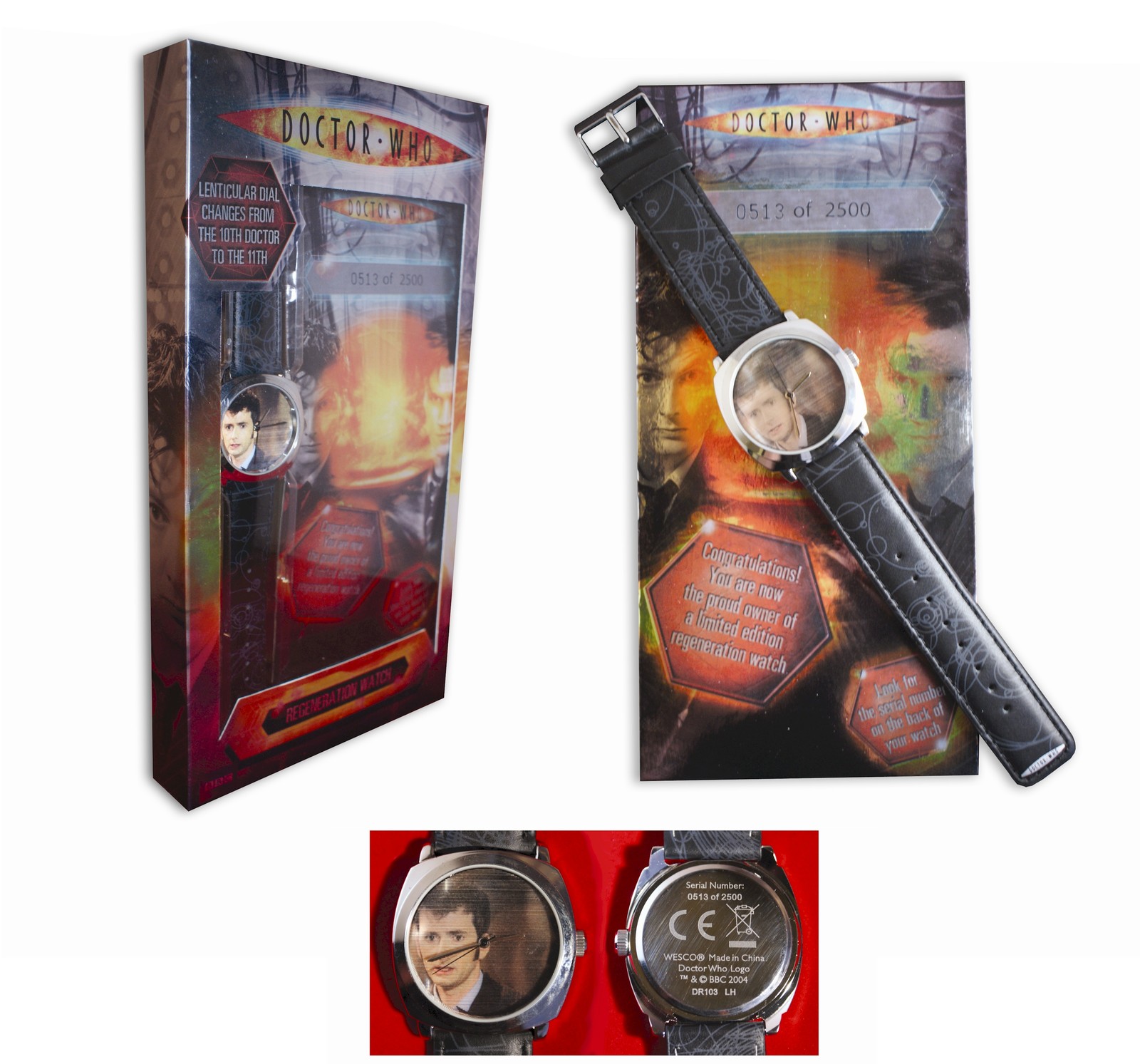 Doctor Who Regeneration Watch Limited Edition of 2500 NEW BUT NOT WORKING