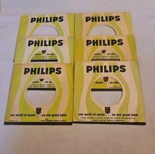 45 RPM 7" RECORD SLEEVES CO. SLEEVE 6 PACK SEE PHOTOS Philips Records SLV330 