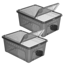 Reptile Feeding Box Hatching Container for Reptiles Frog Terrarium