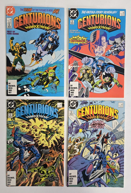 Centurions Power Xtreme #s 1 2 3 4 Complete Series Full Run Lot 1987 DC