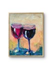 MONA VIVAR 10x8 Contemporary Expressionist Wine Original Acrylic Painting — photo 2