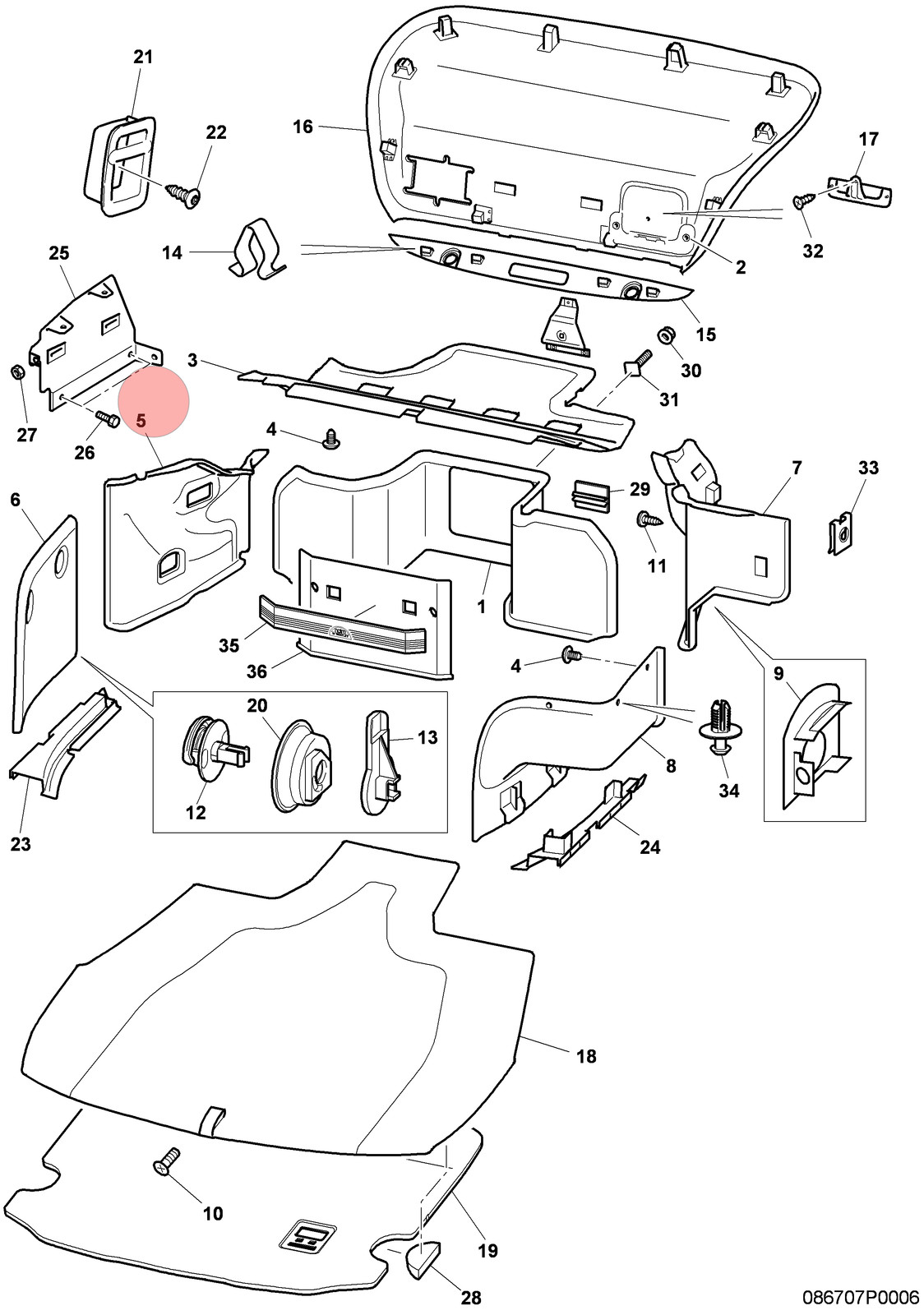 07-13 BENTLEY CONTINENTAL GTC REAR LEFT INSIDE TRUNK PANEL CARPET COVER OEM