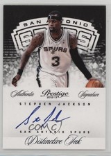 2012-13 Prestige Distinctive Ink Stephen Jackson #8 Auto 0l1u