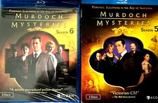 Murdoch Mysteries: Season 5 and Season 6 BLU RAY LIKE NEW SLEEVES