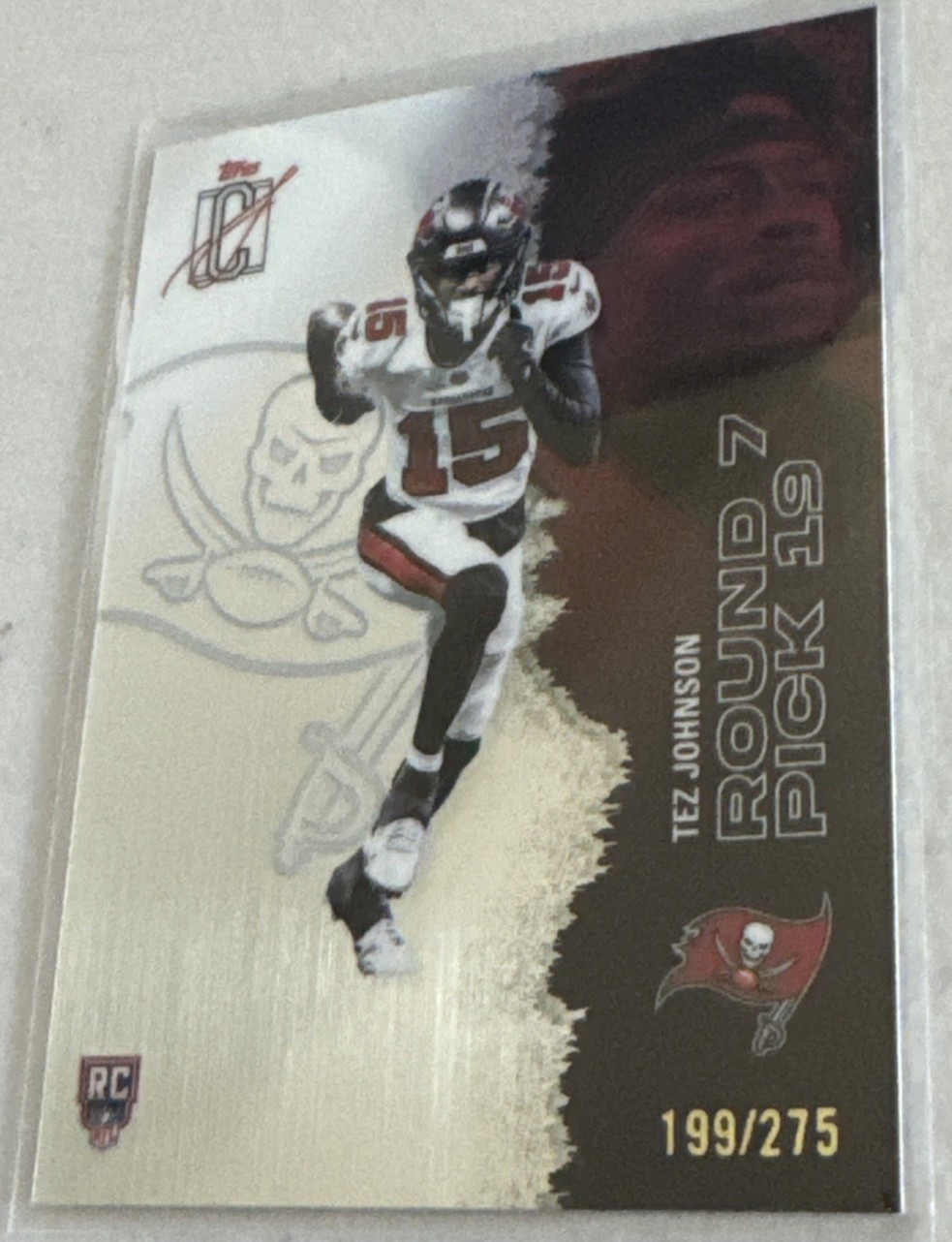 2025 Topps Signature Class Chrome Silver Tez Johnson #'d 199/275