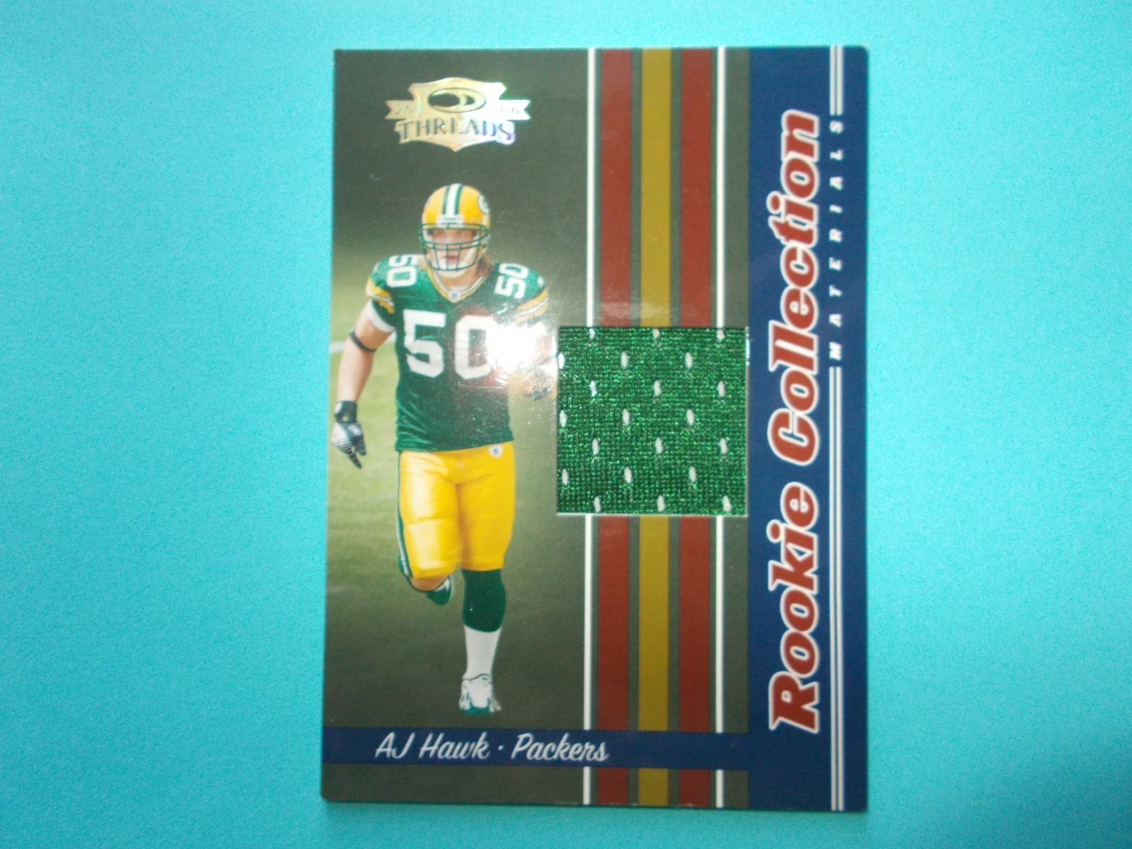 AJ Hawk Donruss Threads Rookie Collection Materials #RCM25 Base