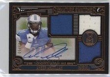 2015 Topps Museum Collection Copper /50 Ameer Abdullah Triple Patch Auto 02wb