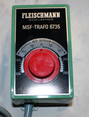 Fleischmann 6735 '' (Transformator mit Fahrregler) MSF 6735 ''Sehr Guter Zustand