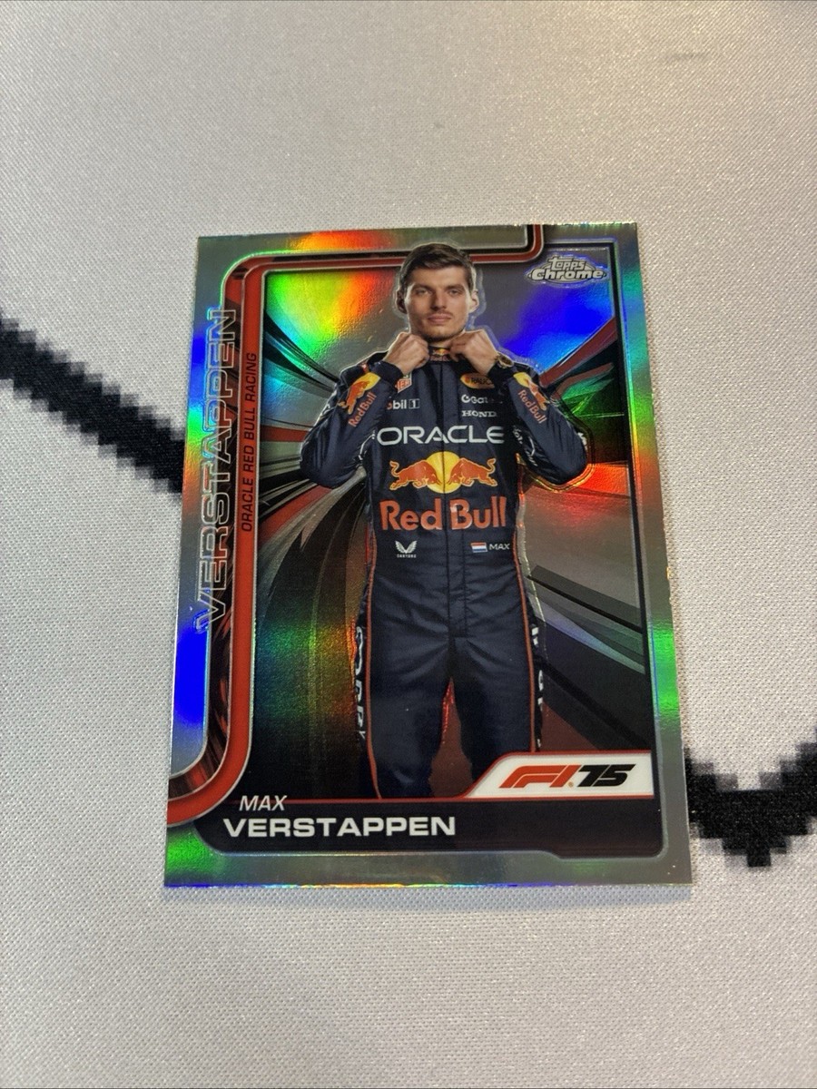 ☕️MK 2025 TOPPS CHROME FORMULA 1 F1 75TH REFRACTOR MAX