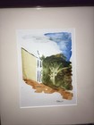 Original Watercolor Painting by SDewitt Wood Frame And Matte Under Glass 12x14x1