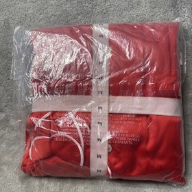 Victoria&rsquo;s Secret VS Glazed Satin Pajamas Red Heart Pocket Valentine&rsquo;s Pajama M