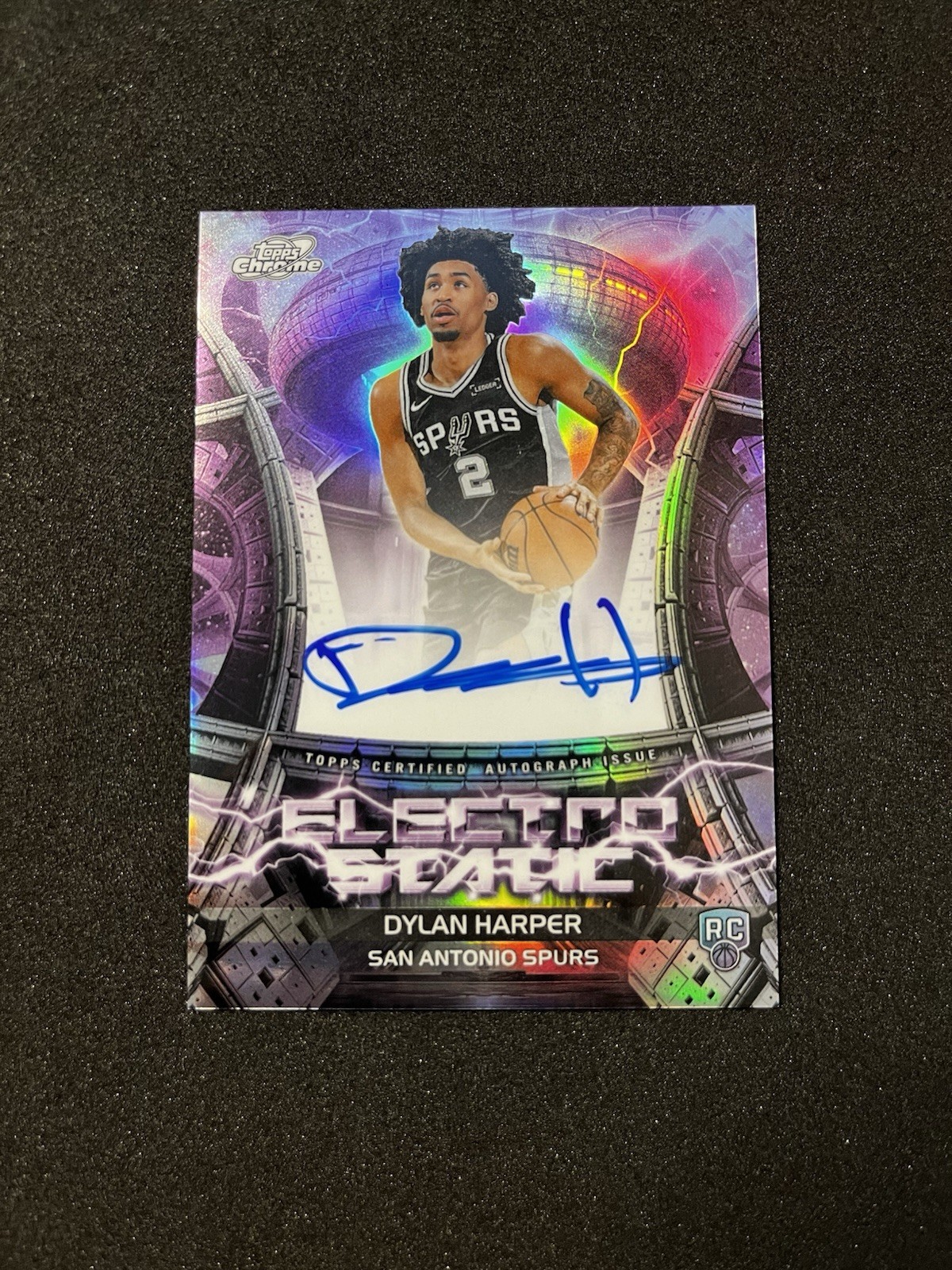 2025-26 Topps Cosmic Chrome Dylan Harper Electro Static RC Auto #ESS-DH