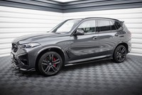 Seitenschweller Ansatz FüR BMW X5 M F95 Facelift Schwarz Hochglanz Schweller