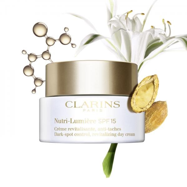 Clarins Donna Crema Solare, Nutri-Lumière Spf 15 Toutes Peaux (Spf 15, 50 Ml) - Immagine 2