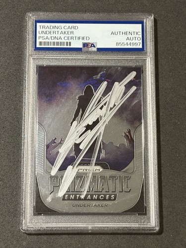 THE UNDERTAKER 2022 PANINI PRIZM WWE SIGNED AUTOGRAPHED CARD PSA/DNA CERTIFIED