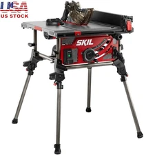 15 Amp 10 Inch Portable Jobsite Table Saw with Folding Stand