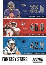 2020 Score Football Trading Cards Fantasy Stars Insert: Pick From List