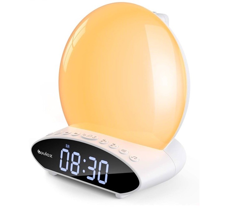 With Dual Alarm Sunrise/sunset Light Fm Radio 7color