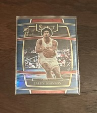 2021-22 Panini Select - Concourse Jalen Johnson #17 Silver Prizm (RC) Hawks