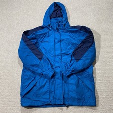 Columbia Waterproof Jacket Womens XL 1X Plus Size* Blue Lightweight Shell Hooded